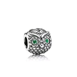 Pandora NWOT Retired Green Eyed Owl
